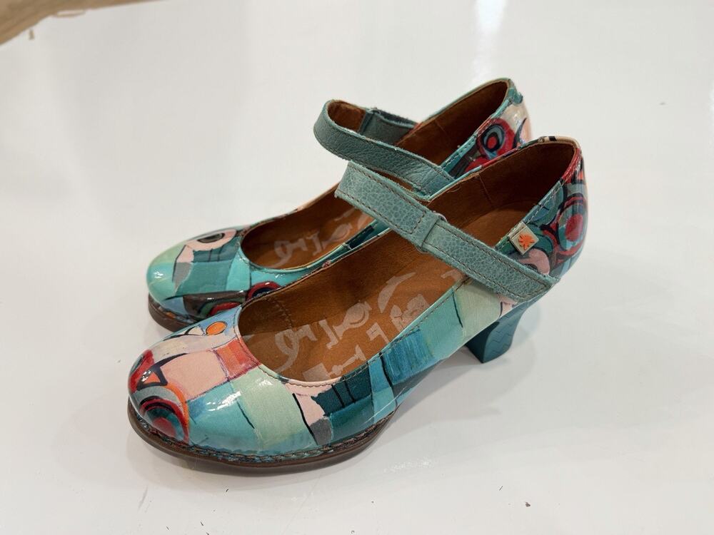THE ART COMPANY ARTISTIC SUMMER PUMPS VIBRANT WOMENS SHOES SIZE 6.5 EU37 SPAIN